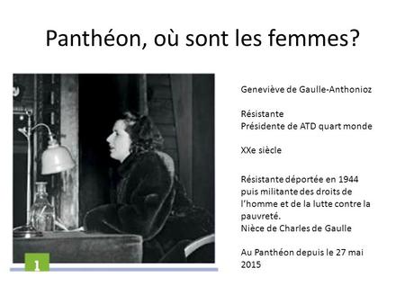 Panthéon, où sont les femmes?