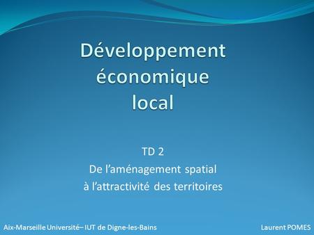 Développement économique local