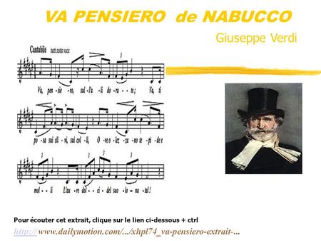 VA PENSIERO de NABUCCO Giuseppe Verdi