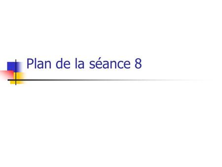 Plan de la séance 8. Objectifs Comprendre l’analyse d’un projet d’investissement complexe: Diversité des points de vue dans l’organisation Processus décisionnel.