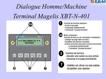 Dialogue Homme/Machine Terminal Magelis XBT-N-401