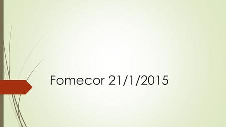 Fomecor 21/1/2015.