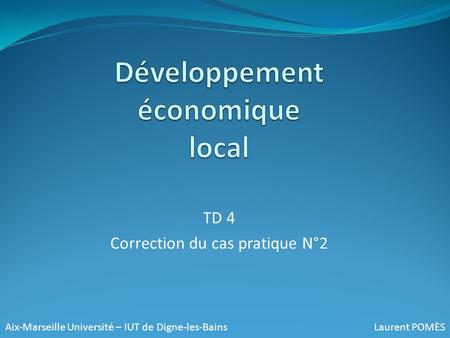 Développement économique local