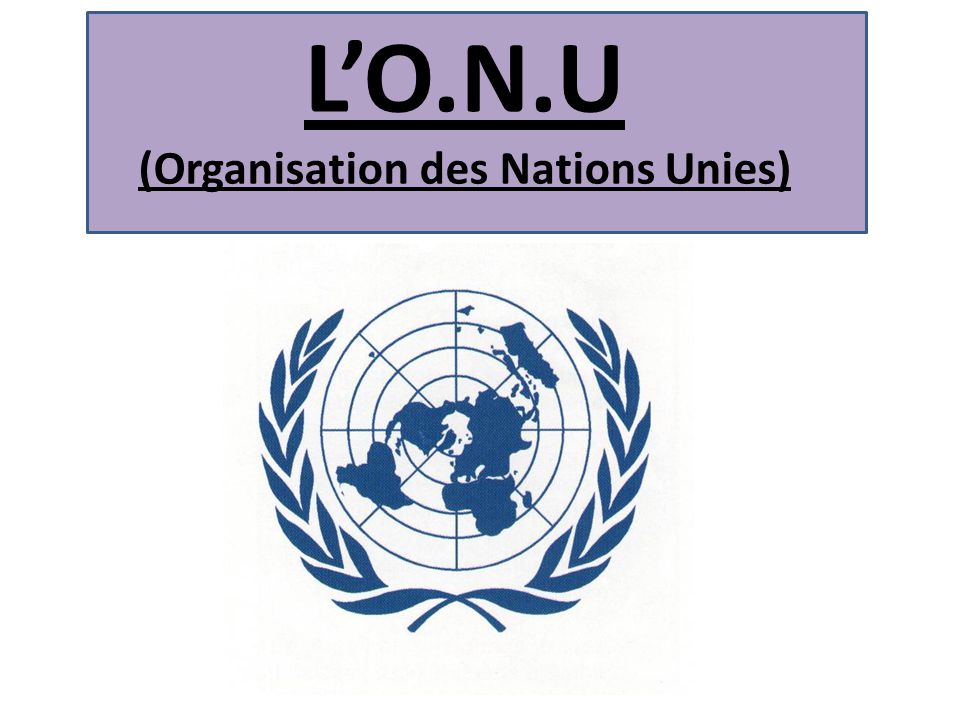 organisation des nations unies