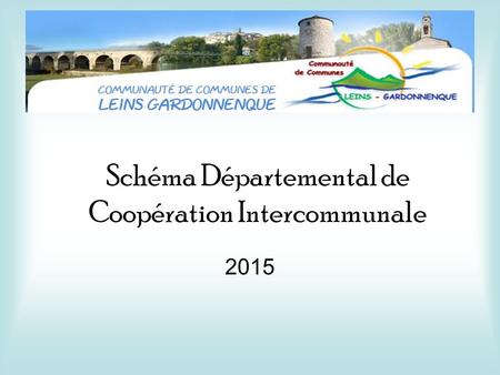 Schéma Départemental de Coopération Intercommunale