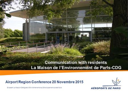 Airport Region Conference 20 Novembre 2015