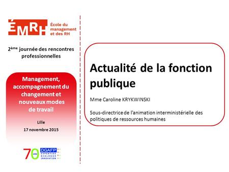 Actualité de la fonction publique