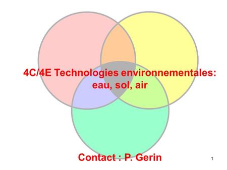 4C/4E Technologies environnementales: