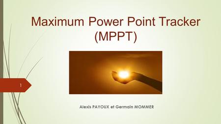Maximum Power Point Tracker (MPPT)