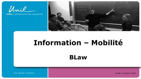 Information – Mobilité BLaw