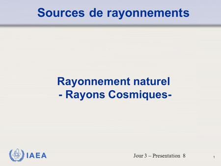 Sources de rayonnements