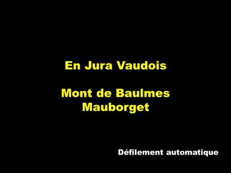 En Jura Vaudois Mont de Baulmes Mauborget Défilement automatique.
