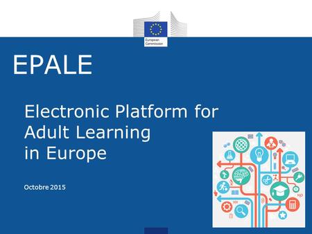 EPALE Electronic Platform for Adult Learning in Europe Octobre 2015.