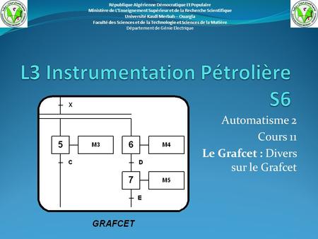 L3 Instrumentation Pétrolière S6