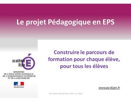 Le projet Pédagogique en EPS