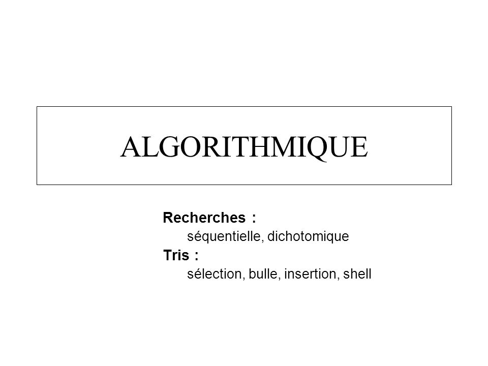 Pdf Algorithme De Tri Par Insertion Dichotomique Pdf Télécharger Download