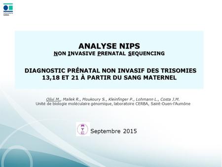 Analyse nips Non invasive prenatal sequencing