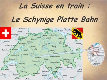 La Suisse en train : Le Schynige Platte Bahn Partant de la ville de Wilderswil, ce chemin de fer à crémaillère rejoint la gare de Schynige Platte, à.