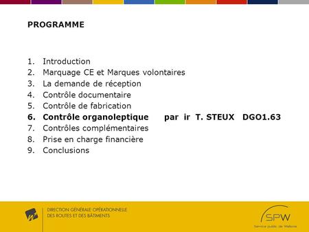 PROGRAMME Introduction Marquage CE et Marques volontaires