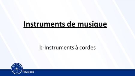 Instruments de musique