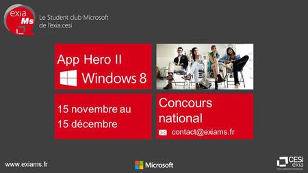 1 App Hero II 15 novembre au 15 décembre Concours national