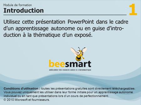 1 Utilisez cette présentation PowerPoint dans le cadre dun apprentissage autonome ou en guise dintro- duction à la thématique dun exposé. Introduction.