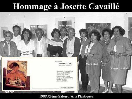 Hommage à Josette Cavaillé