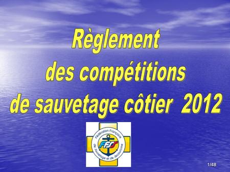 Règlement des compétitions de sauvetage côtier 2012