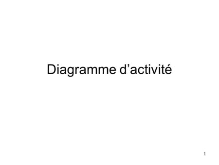 Diagramme d’activité.