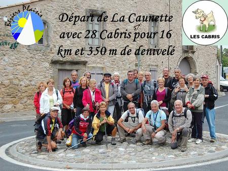 Départ de La Caunette avec 28 Cabris pour 16 km et 350 m de denivelé