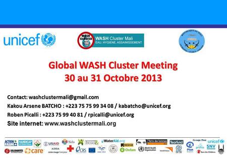 Global WASH Cluster Meeting