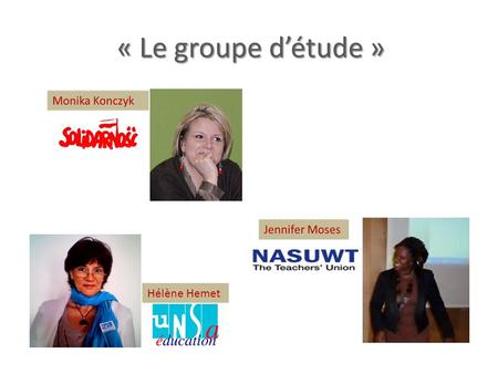 « Le groupe d’étude » Hélène Hemet