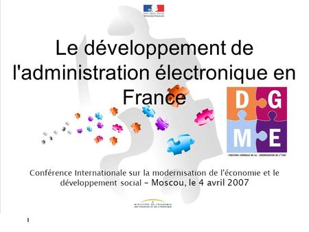 Le développement de l'administration électronique en France