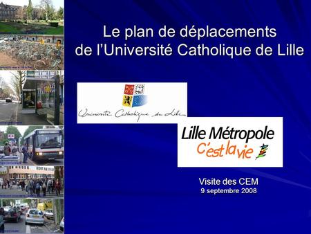 Le plan de déplacements de l’Université Catholique de Lille