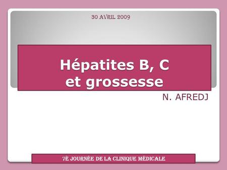 Hépatites B, C et grossesse