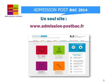 Un seul site : www.admission-postbac.fr.