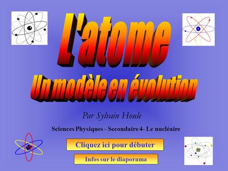 L'atome Un modèle en évolution Par Sylvain Houle