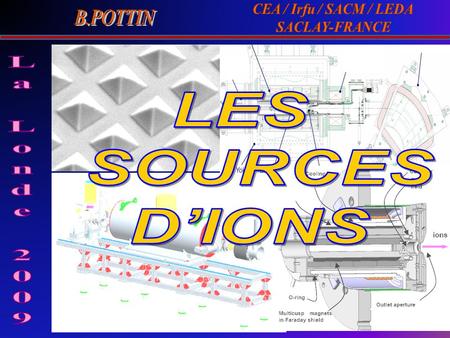 B.POTTIN LES SOURCES La Londe 2009 D’IONS CEA / Irfu / SACM / LEDA