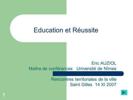 Education et Réussite Eric AUZIOL