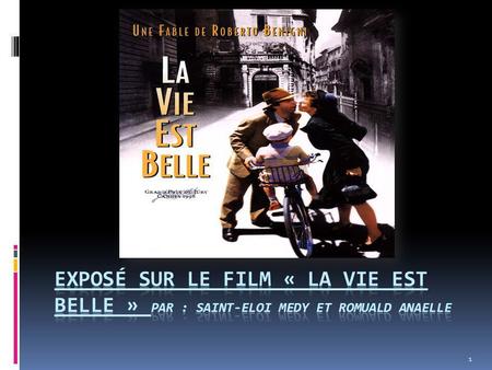 Synopsis: La vie est belle (La vita è bella) est une comédie dramatique écrite et réalisée par Roberto Benigni sorti en Guido rencontre et séduit.