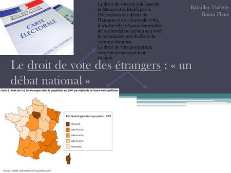 Le droit de vote des étrangers : « un débat national »