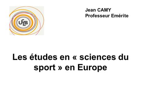 Les études en « sciences du sport » en Europe