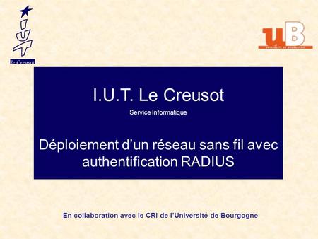 En collaboration avec le CRI de l’Université de Bourgogne