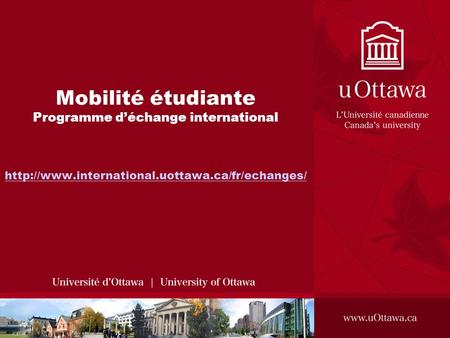 Mobilité étudiante Programme déchange international