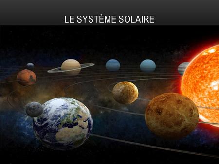 Le Système solaire.