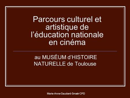 Parcours culturel et artistique de l’éducation nationale en cinéma