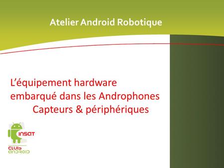 Atelier Android Robotique