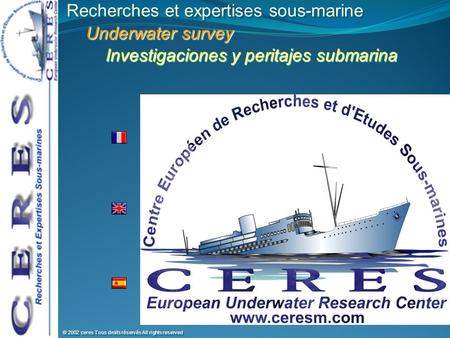 Recherches et expertises sous-marine Underwater survey