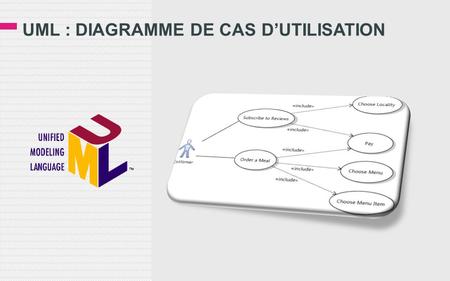 UML : DIAGRAMME DE CAS d’UTILISATION