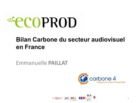 Bilan Carbone du secteur audiovisuel en France
